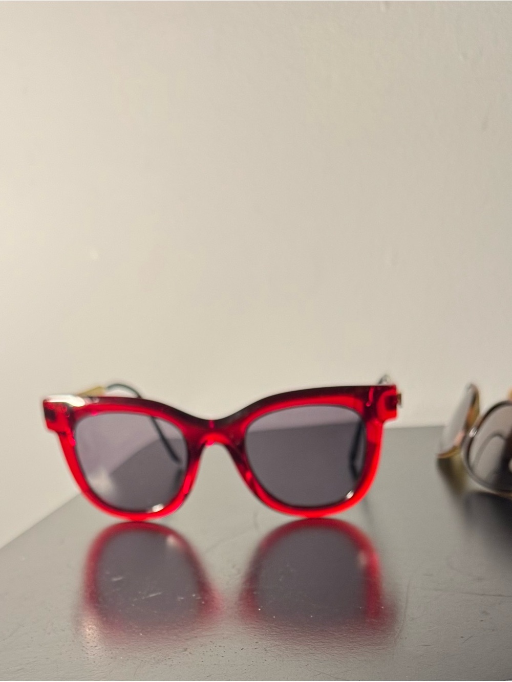 Thierry Lasry Red Cat-Eye Sunglasses with Dark Lenses - Women's Accessories